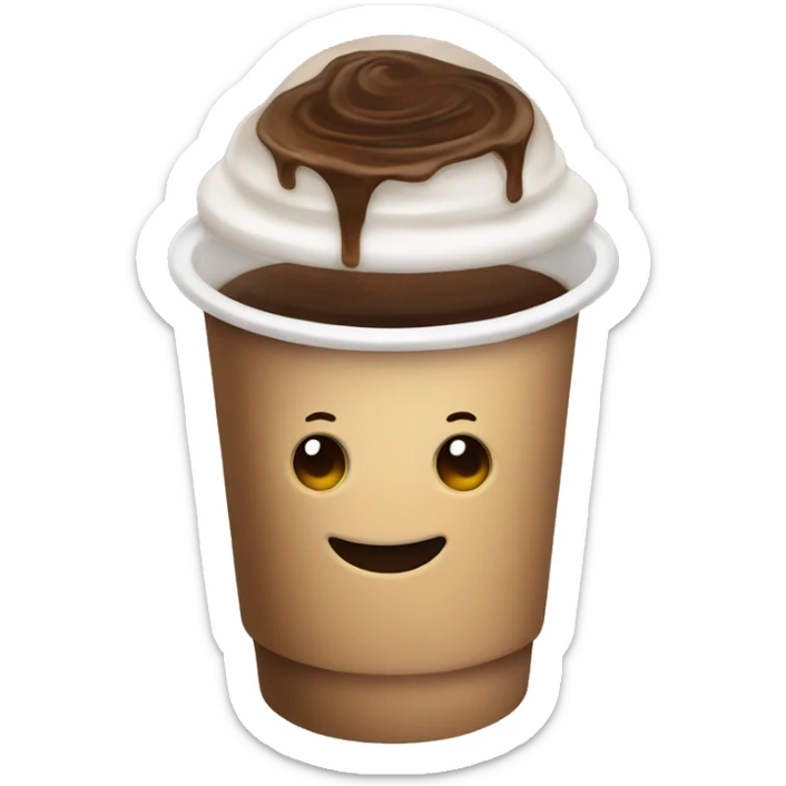 Iced coffee sticker