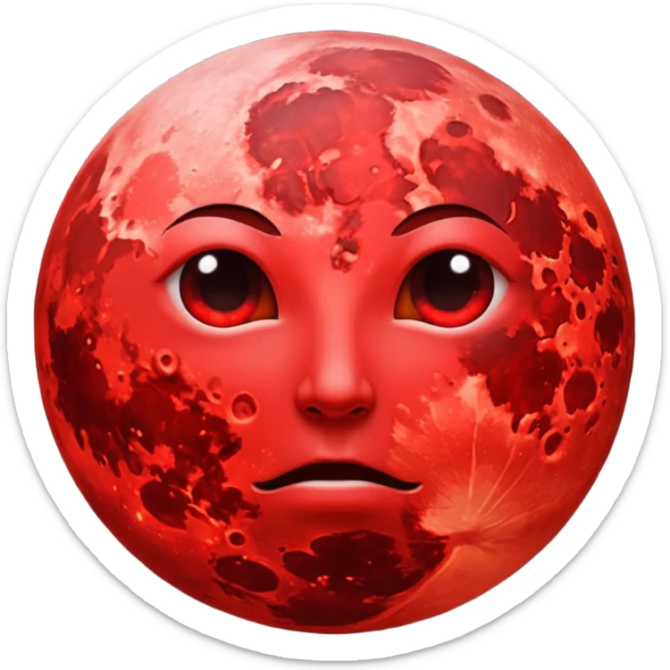 blood moon sticker