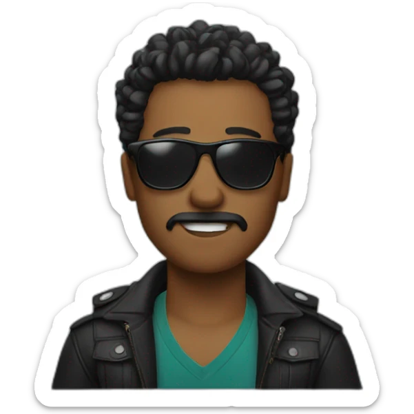 zues with sunglasses sticker