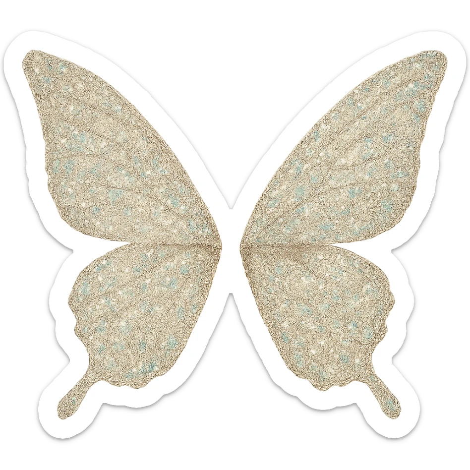  glitter wings, remove background sticker
