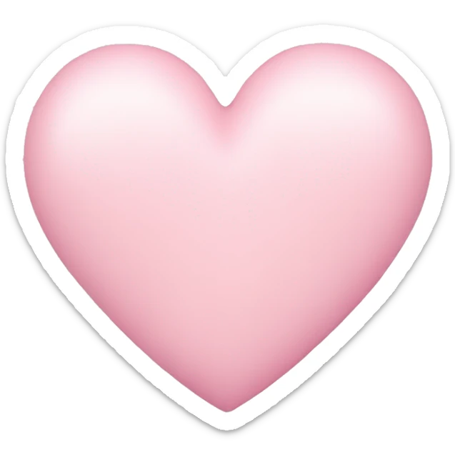 pastel pink heart sticker