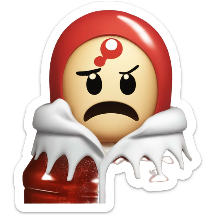 in one piece manga universe, red cola bottle with C letter in the center sticker