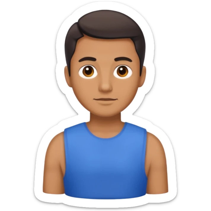 blue dress man sticker