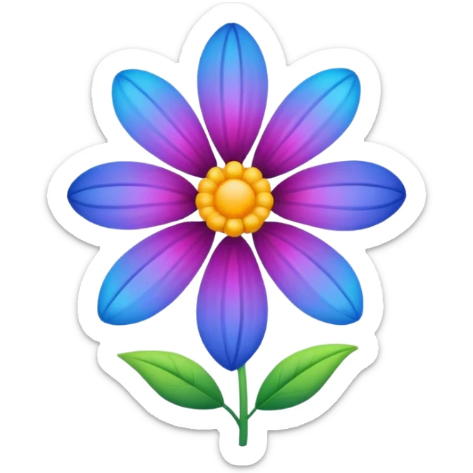 Flower sticker