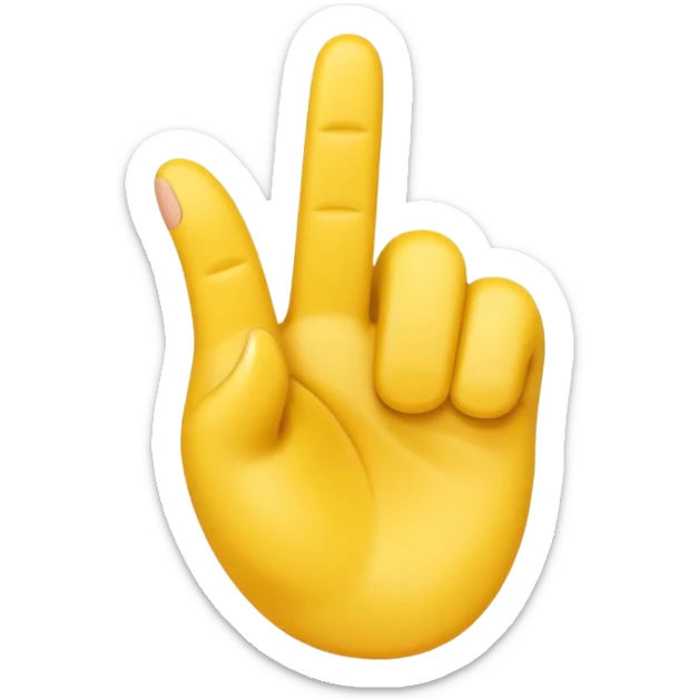 I want an emoji with all the fingers up and only the middle finger on a 90 degree angle sticker
