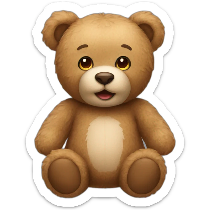 teddy bear sticker