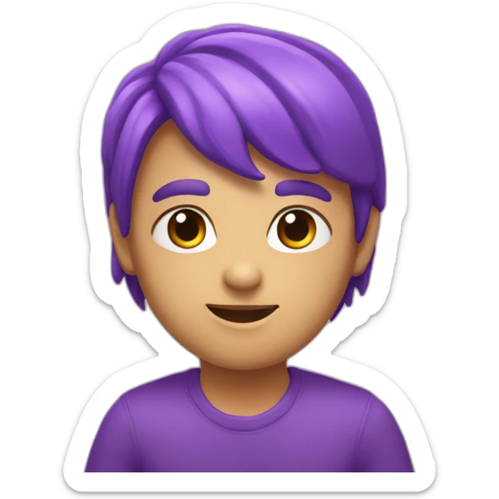 purple-colors-heart sticker