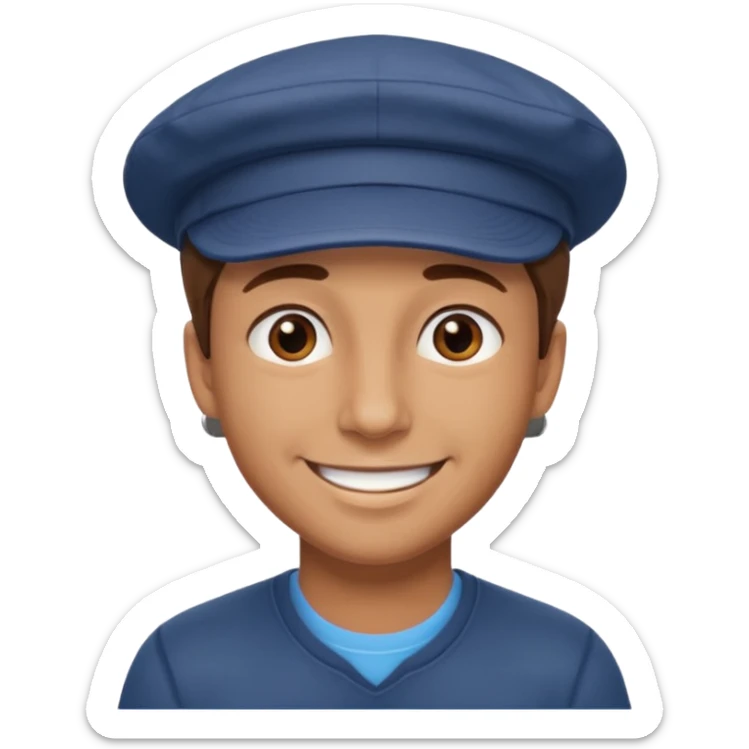 👌😁🧢 Combine these emojis and you get just the head without the body. sticker