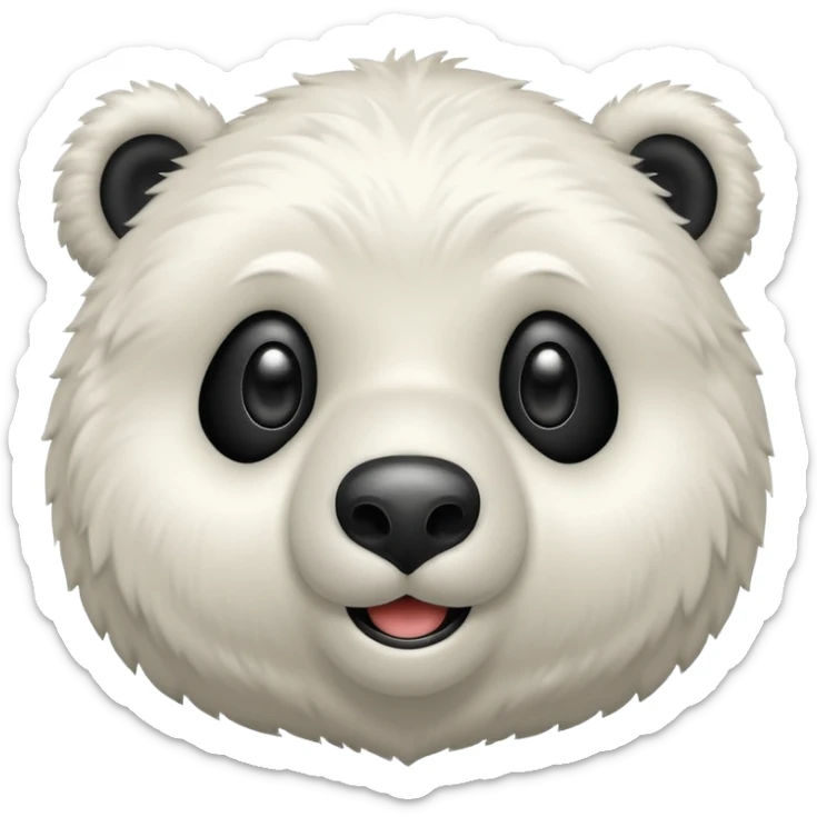 Puedes hacer un oso polar el cual este guiñendo el ojo de esta manera 😉 sticker