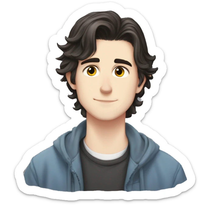 Charlie spring from heartstopper dark hair Alice oseman wiki young guy heartstopper Charlie   sticker