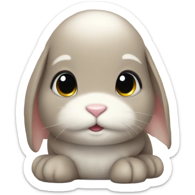 Cute bunny sticker