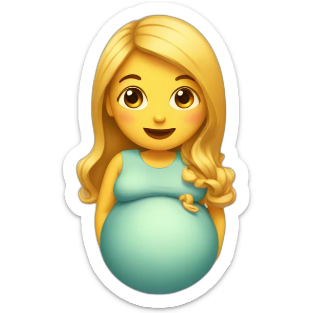 pregnant sticker