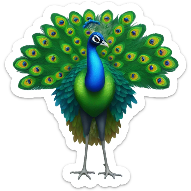 peacock sticker