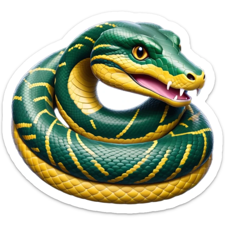 cinematic-noble-anaconda-portrait-emoji,-poised-and-imposing,-with-a-massive,-sinuous-build-draped-in-intricately-patterned-scales-and-piercing,-focused-eyes,-simplified-yet-sharp-and-sophisticated-features,-highly-detailed sticker