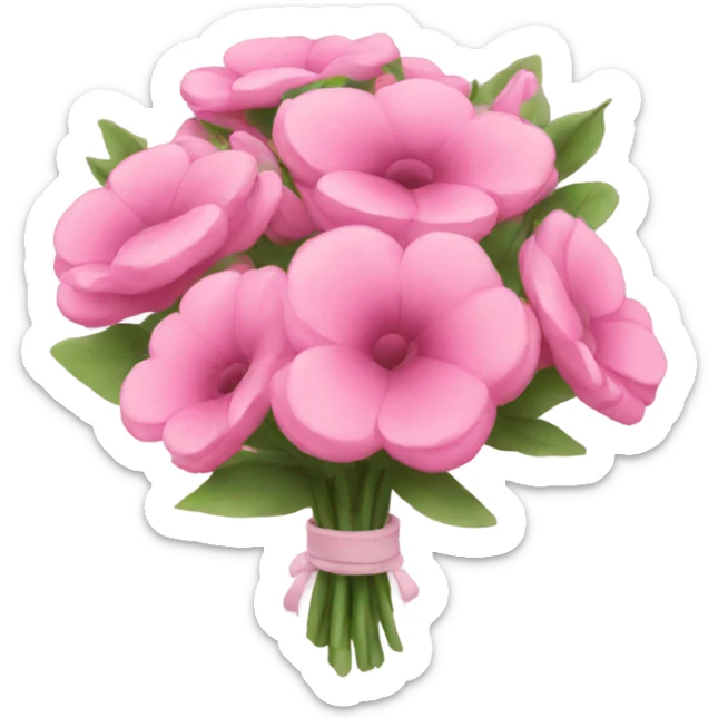 pink bouquet sticker