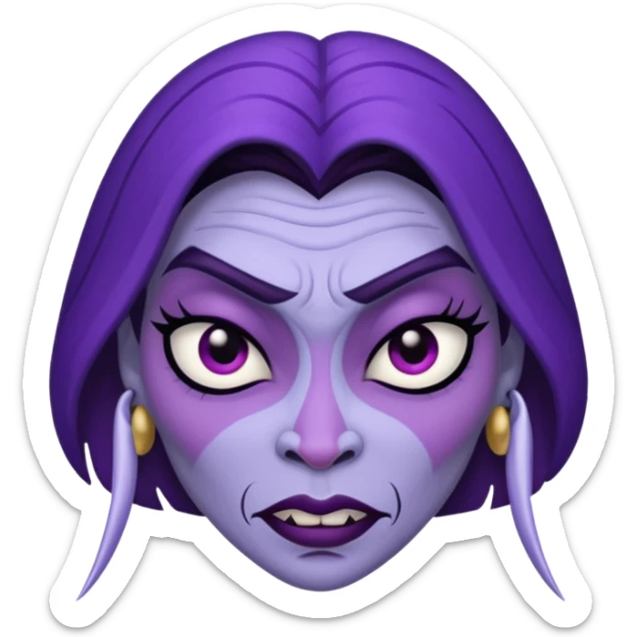 crea un emoji de Yzma de las locuras del emperador sticker