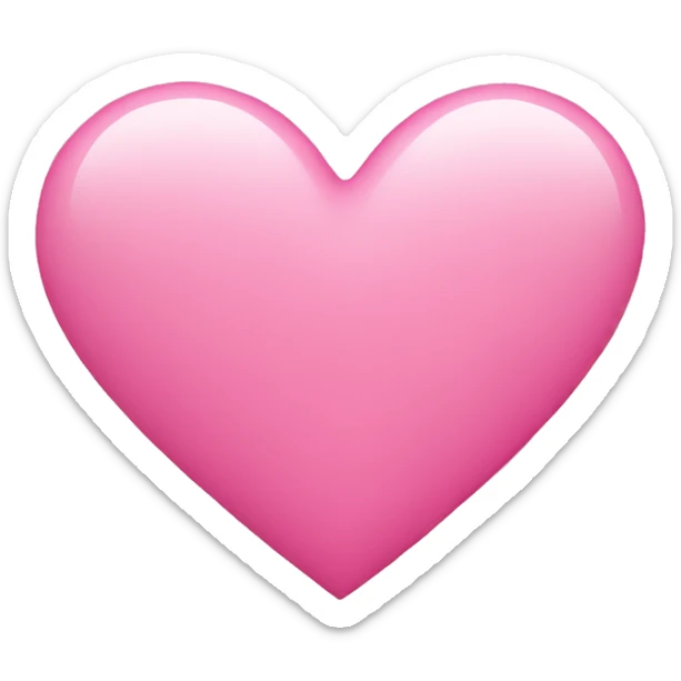 Pink heart sticker