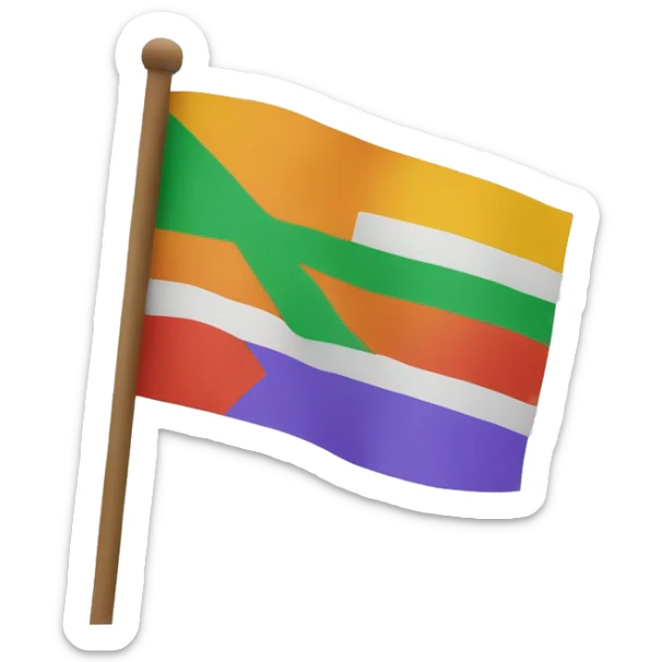 flag with the letters "GY6" sticker