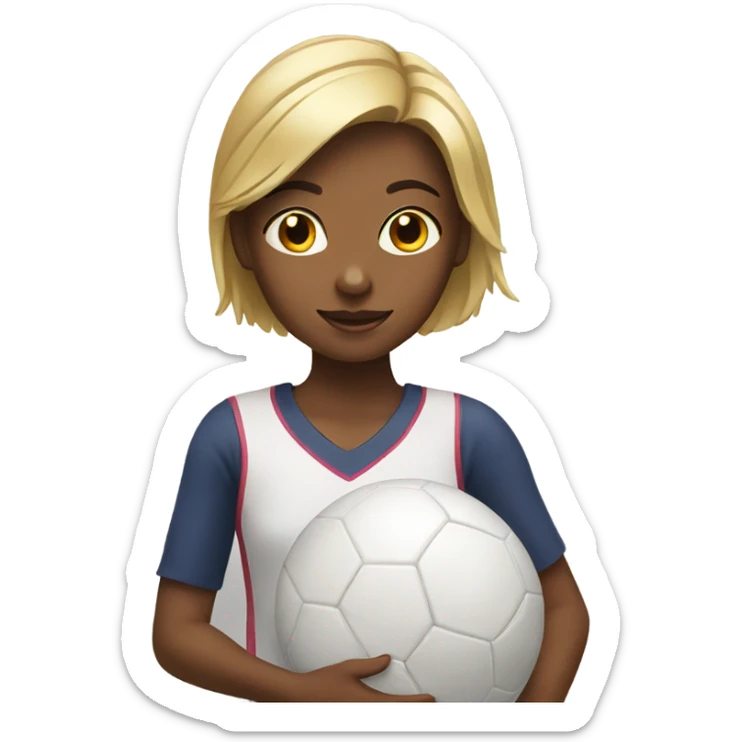 Girl with ball  sticker