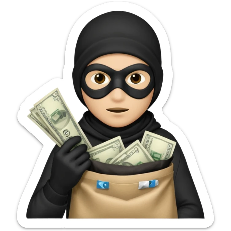 Robber sticker