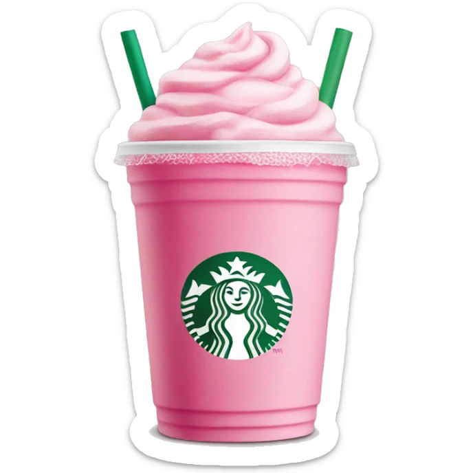Starbucks pink drink sticker