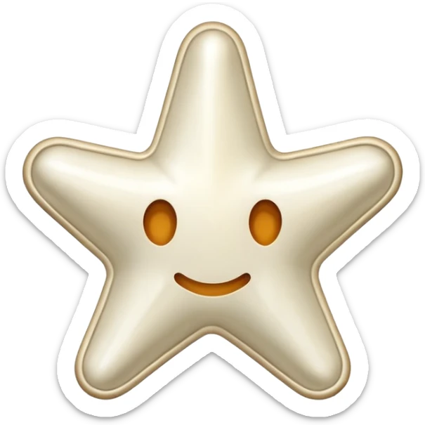 starshape made of bone. no face . no outer ridge. no eyes. no. nose. no mouth. just a star stop rendering a face on it/ plane white star sticker