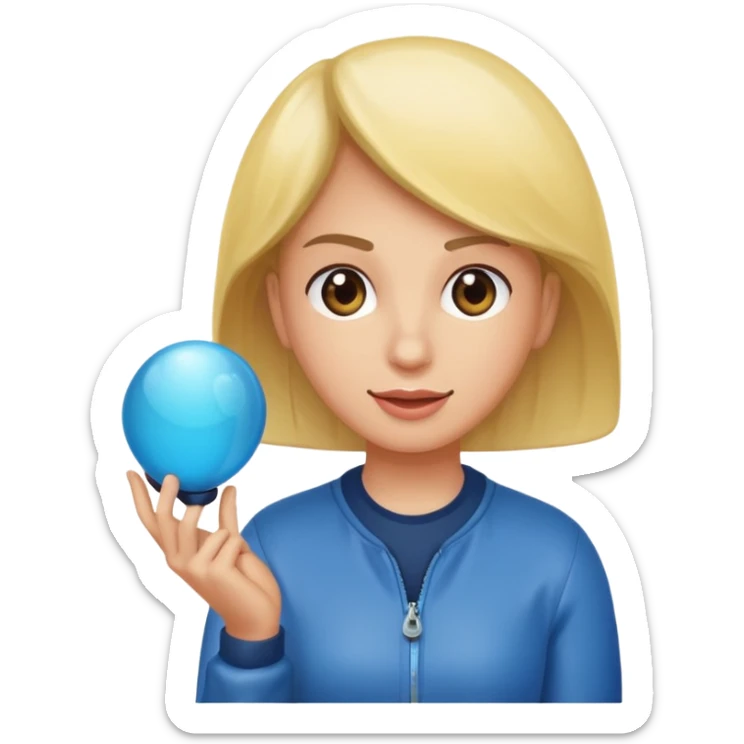 bola del mundo internet y una cara en medio mirando un movil sticker