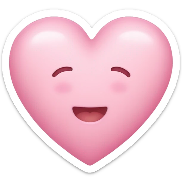 Baby pink heart sticker