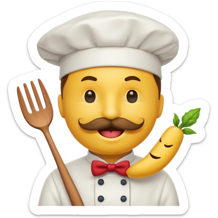 rédige moi un smiley qui donne envie de restaurant et de brasserie sticker