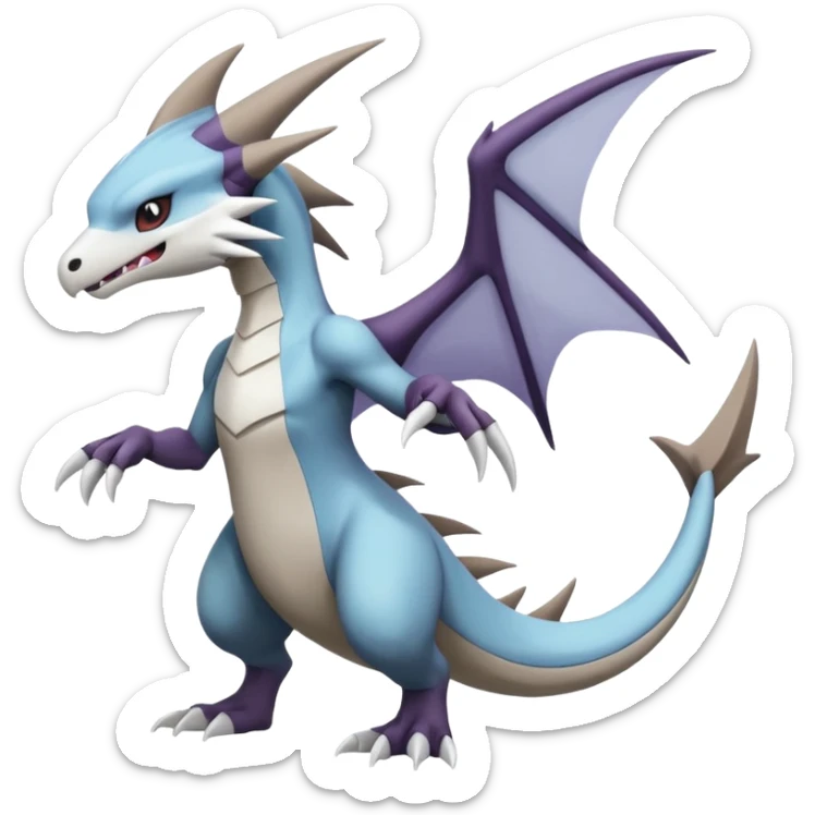 Noivern-Marowak-Latios-Lugia-Fakémon-hybrid-creature (full body)  sticker