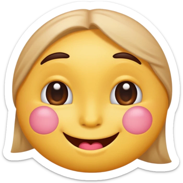 cheeky mature emoji hinting at adult themes with innuendo and playful design sticker