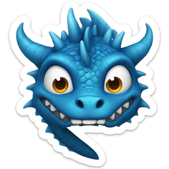 dragon azul  sticker
