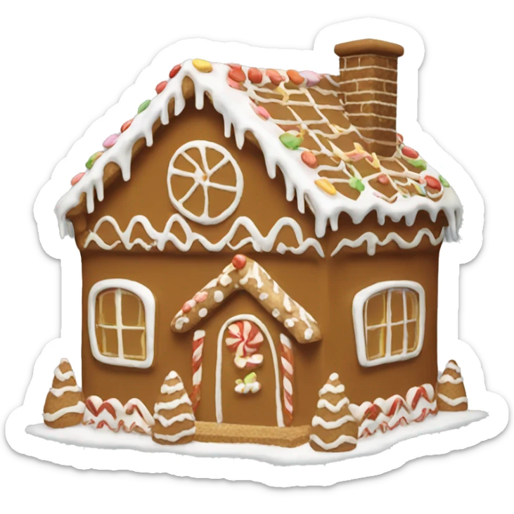 Gingerbread house sticker