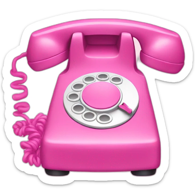 pink phone sticker