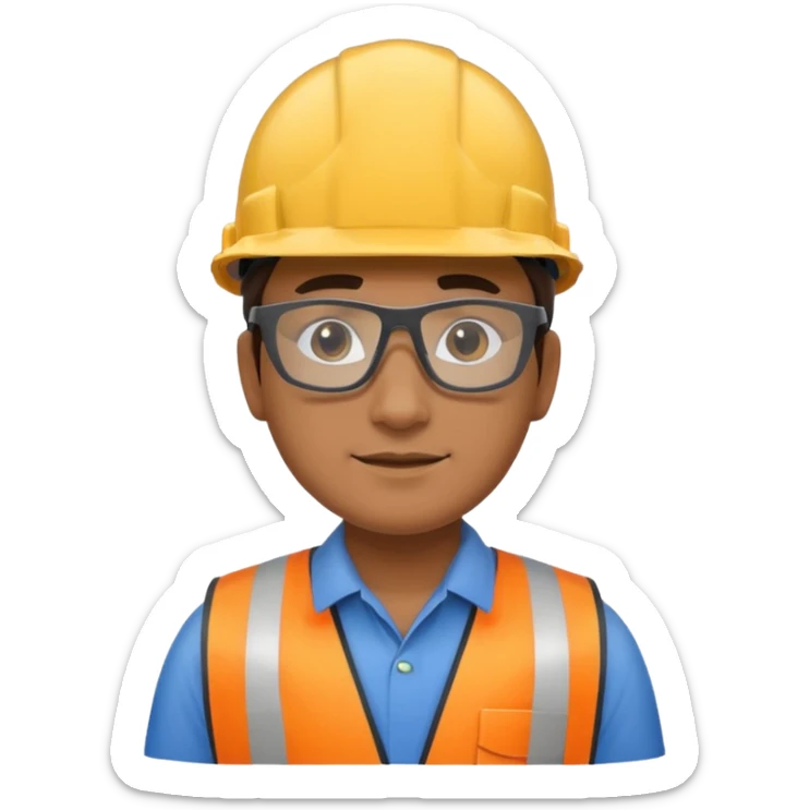Construction site manager sticker