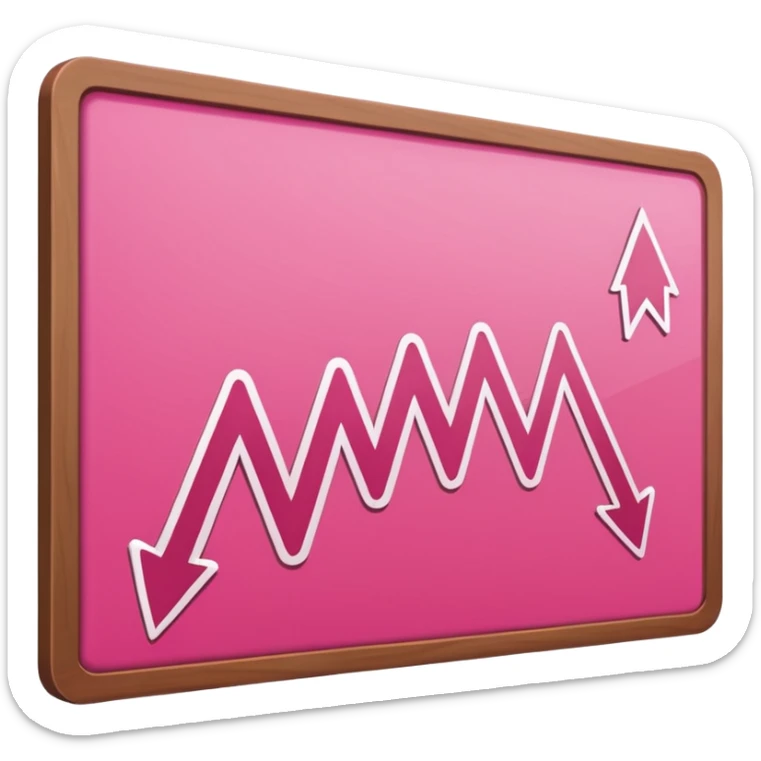 pink business strategy board. showing pick arrows png image sticker