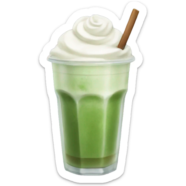 iced matcha latte sticker