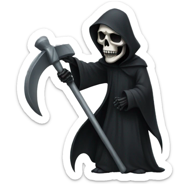 Grim reaper sticker