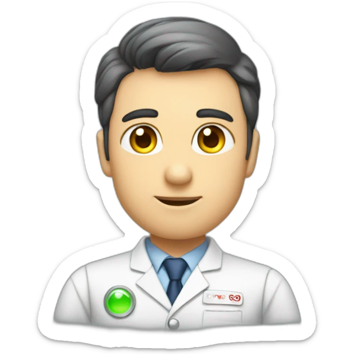 an employee of a nuclear power plant is in love with the eyes sticker