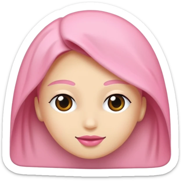 🥳🎀 pembe bir tokasını takan bey kızın elinde bir hediye var sticker
