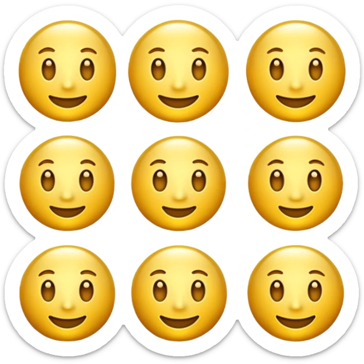 create a golden gold emoji  the most attractive any one or all of them ill choose it should be fully golden sticker