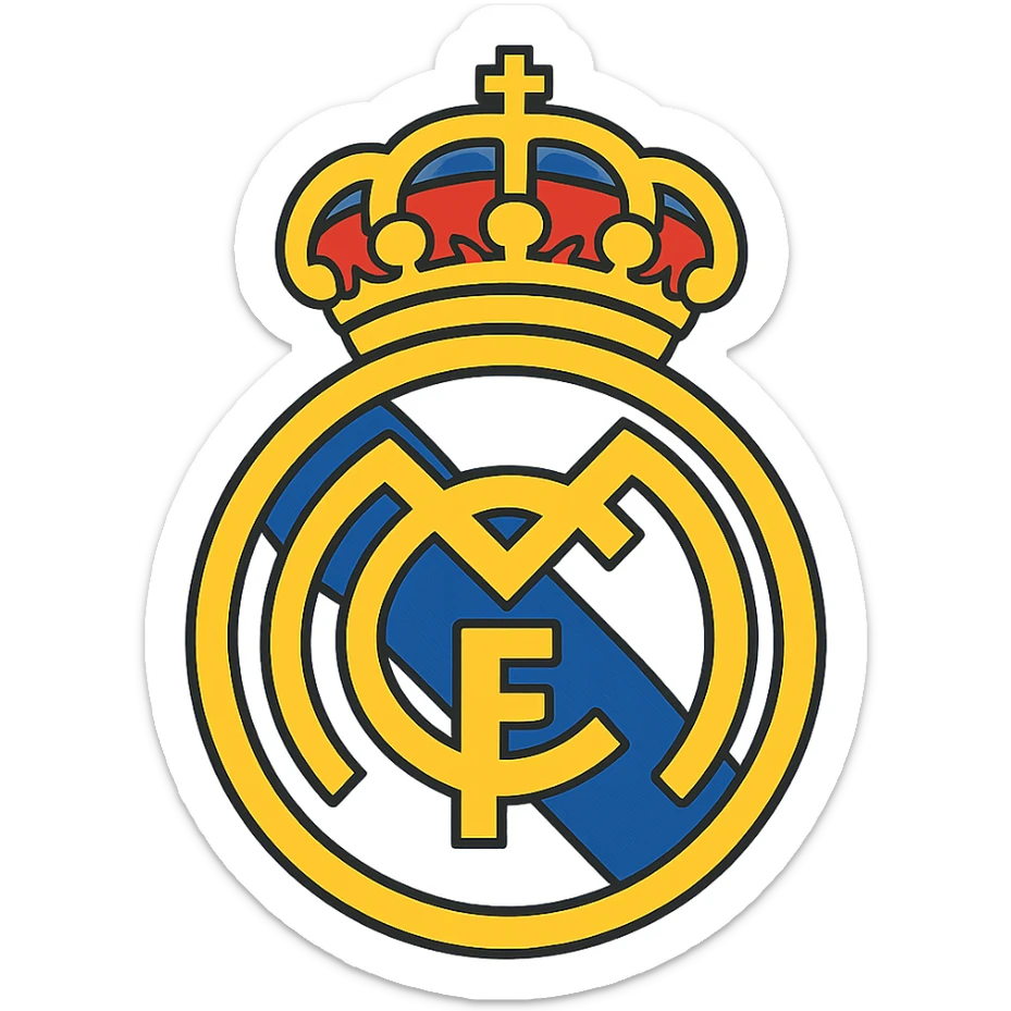 Real Madrid logo sticker