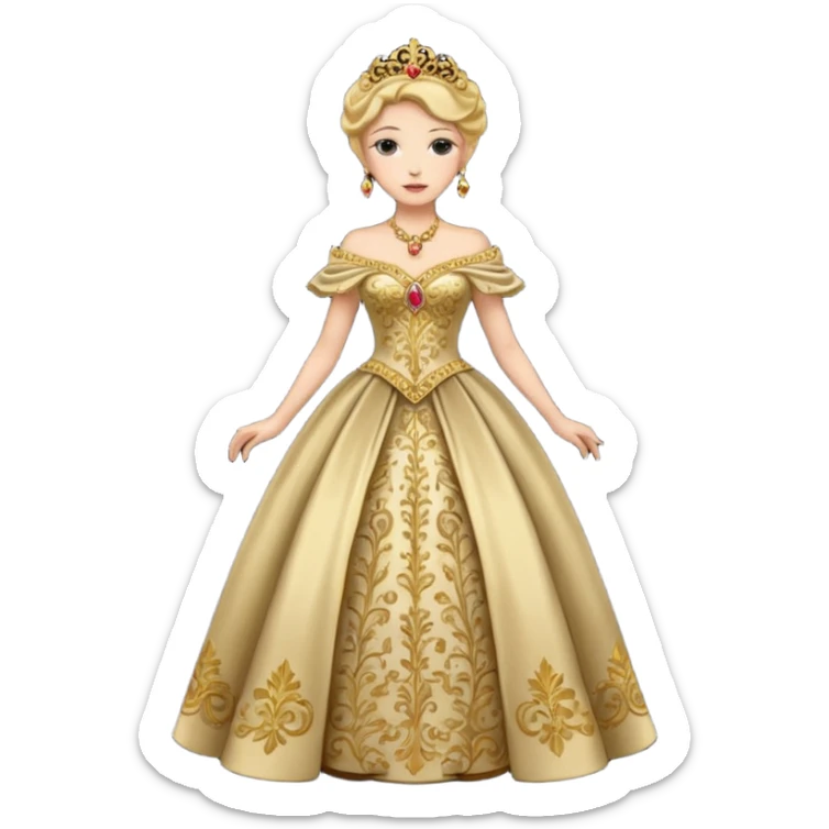 The character in Fairy Tale Beauty and the Beast, Mrs. Wardrobe sticker