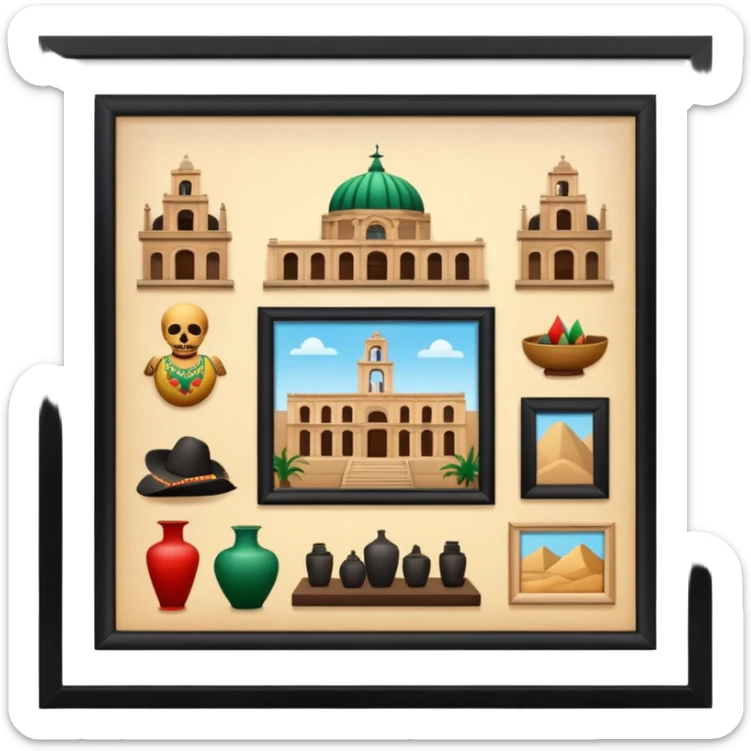 Day o the death, missing people, hereditary movie, museum,tacos,culture,museum in mexico sticker