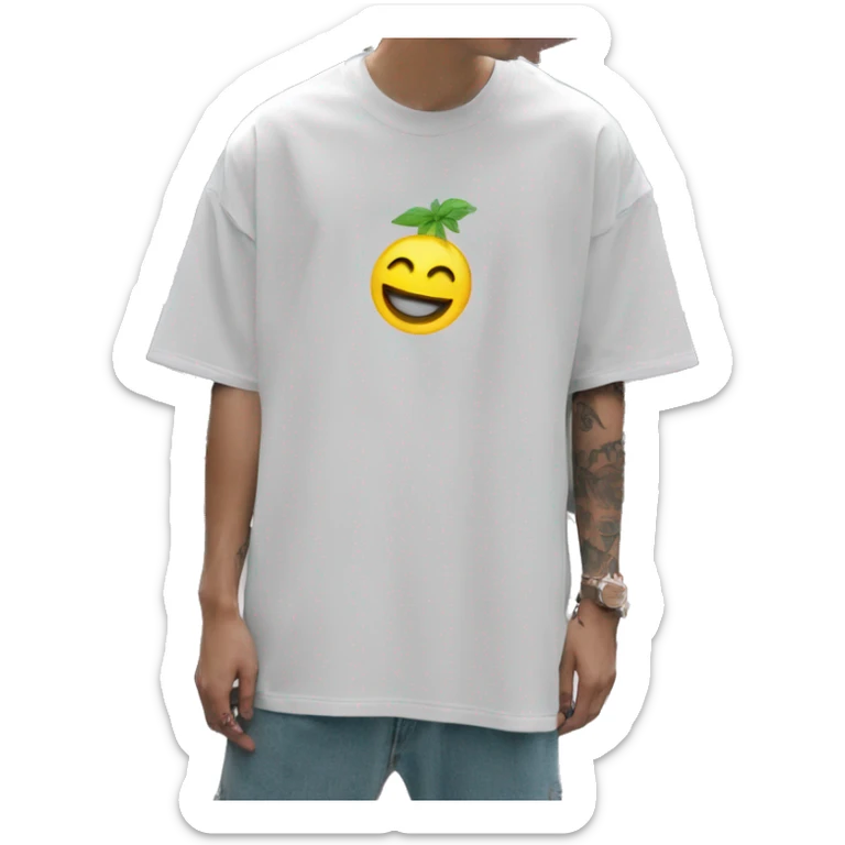 Skater fashion aesthetic baggy clothes graphic t shirt 420 sticker