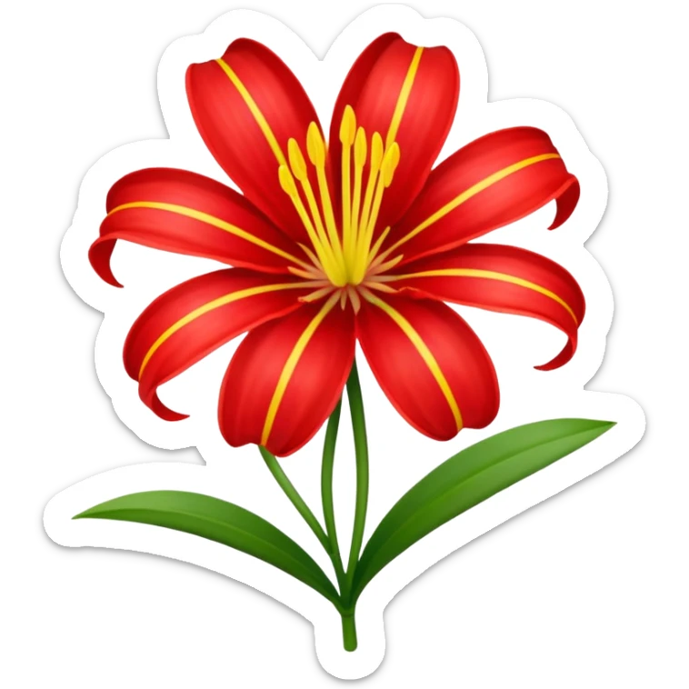 Quiero un emoji lindo para mí novia de la flor lycoris radiata me gusta pero quiero enviarlo como emoji, no cómo sticker  sticker