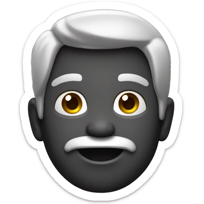 Crie o emoji de um homem de pele escura malhando com alteres sticker