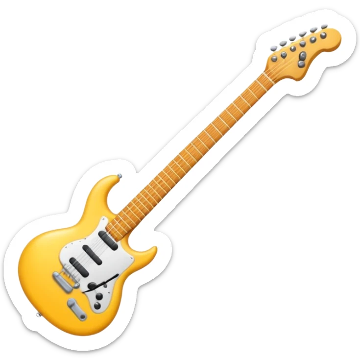 Bana elinde elektronik gitar olan bir kulaklıklı emoji yapar mısın sticker