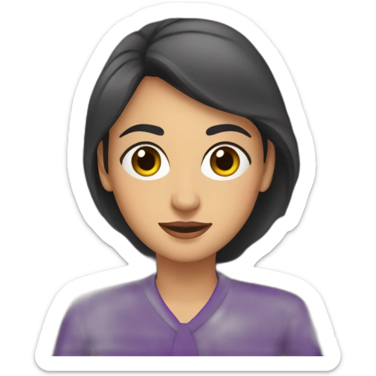 Armenian women in purple clothing in the bus sticker