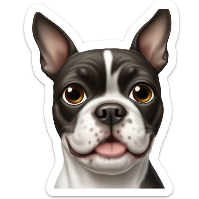 boston terrier  sticker